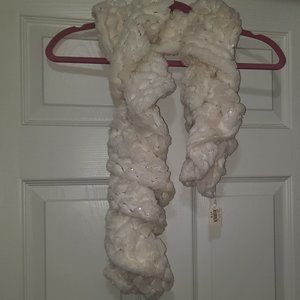 Ivory Scarf with Sequins